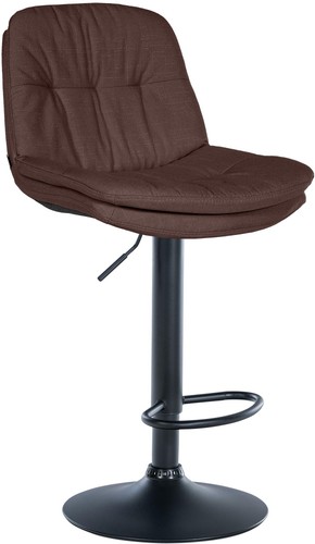 Barhocker laurel stoff - stoff, schwarz