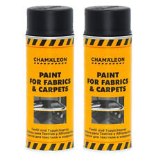 Teppich Farbspray Textil Cabriolet Farbe Schwarz 2 x 400ml Fußmatten Chamäleon
