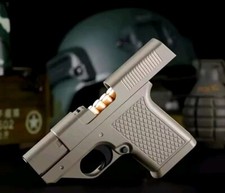 Pistole Feuerzeug mit integriertem Zigarettenetui  Geschenkidee 
