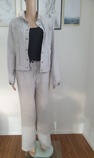Leinenanzug, Hellgrau, Jacke