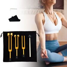 Therapeutisches Stimmgabel-Set – Frequenzen 128Hz, 256Hz, 512Hz für Klangheilung