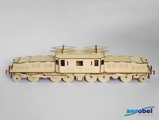 Holzbau Lokomotive Krokodil