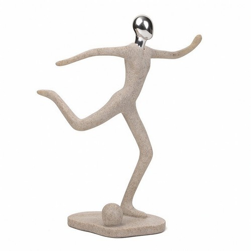 Skulptur mit chromkopf - skulptur,