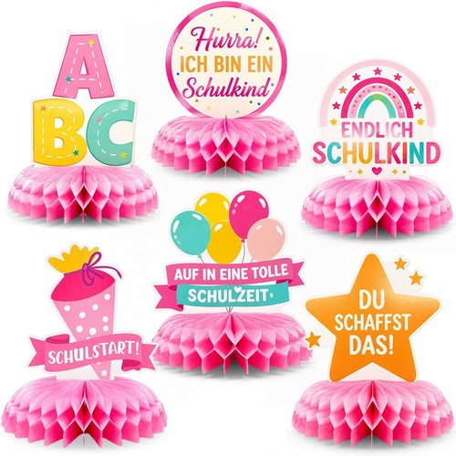 Einschulung tischdeko set - einschulung,