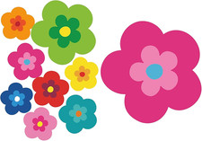Blumen Sticker autoaufkleber Retro Aufkleber Glatte Oberfläche prilblumen