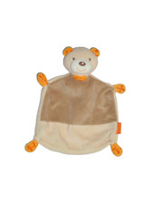 WIE NEU * Beauty Baby Müller beige Teddybär Bär Teddy Schmusetuch Kuscheltuch