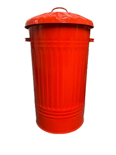 45l metall rot mülleimer - 45l,