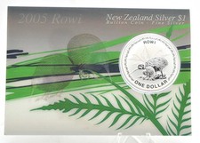 1 oz Silber KIWI 2005 in Blister 1 Dollar Neuseeland Coincard