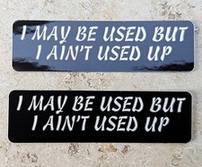 Used Up! Biker 2 Pcs.Aufkleber Decals Stickers Helmaufkleber Harley
