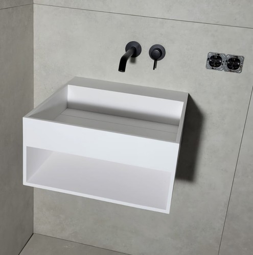 Corian wandwaschtisch 50x50 - wandwaschtisch, cm