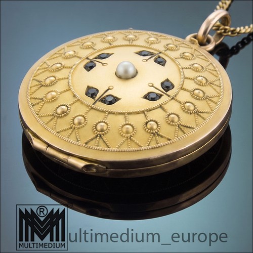 Jugendstil medaillon anhänger - jugendstil,
