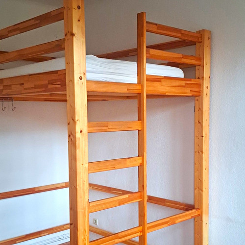Hochbett massivholz 140x200 - hochbett,