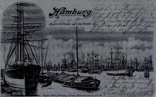 Hamburg segelschiffhafen - ak,