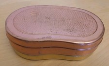 DDR ALUWA Brotdose Brotbüchse doppelt rot gold - DDR Schule