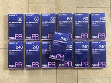 13x SONY BROADCAST VHS-Leerkassetten, OVP
