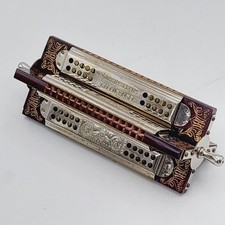 Hohner Tremolo Mundharmonika, 4fach Kreuzwender Silberstimmung OVP 