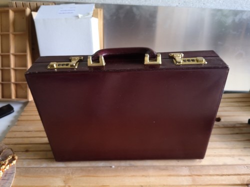 Edler aktenkoffer aus leder - leder,