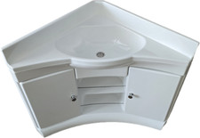Corner Basin With Cabinet