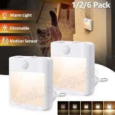 Dimmbar LED Nachtlicht mit Bewegungsmelder Steckdose Nachtlampe Steckdosenlicht