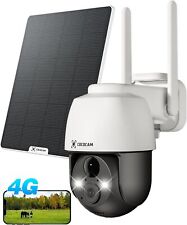 COCOCAM 4G LTE Überwachungskamera mit SIM Karte Aussen, 2K PTZ Kamera Outdoor