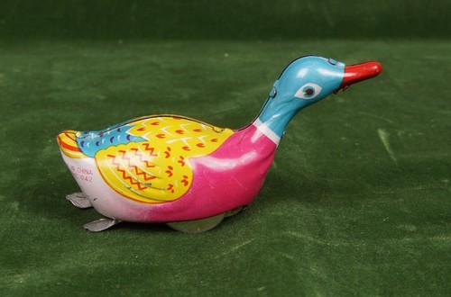Blechspielzeug ente gans zum - blechspielzeug,