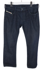 Diesel Zatiny Regular-Bootcut 0088Z Herrenjeans W34/L32 Dunkelblau Knopf Fly