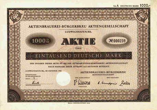 Aktienbrauerei bürgerbräu - aktienbrauerei,