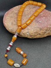 Tesbih Gebetskette  Sıkma Kehribar Maskot Nakkaş imame usta imzalı