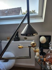 Postmoderne, geometrische Designer Halogen-Pendelleuchte aus den 1980er Jahren