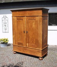Schrank, Dielenschrank,, Kleiderschrank, Eiche, original Biedermeier