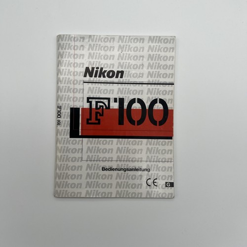 Nikon f100 bedienungsanleitung - nikon,