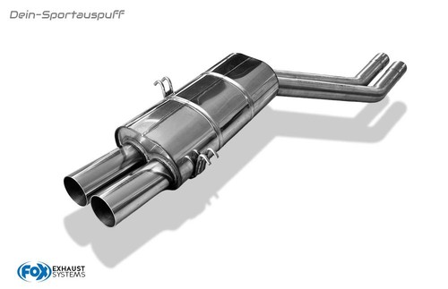 Fox edelstahl sportauspuff - edelstahl,