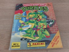 Panini Sticker Aufkleber Album Turtles teilbefüllt + Poster