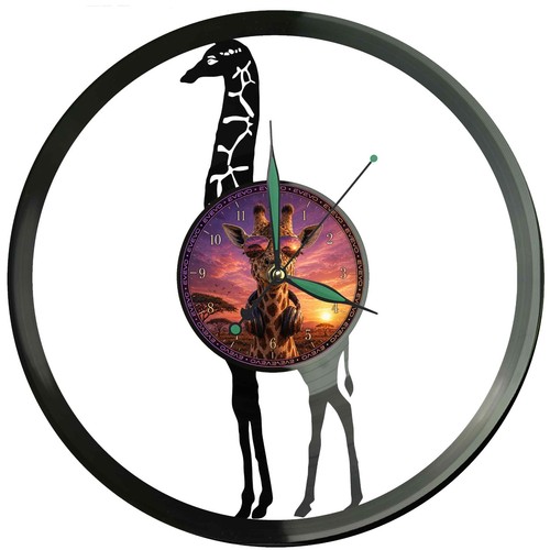 Giraffe wanduhr afrika - afrika, savanne