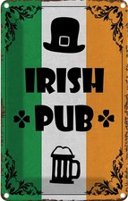 Blechschild 18x12 cm Irish Pub