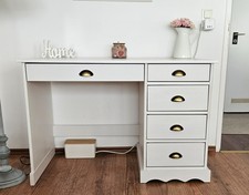 schreibtisch mit schubladen weiß