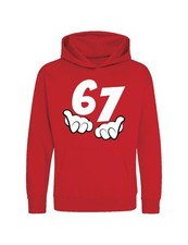 Kinder Hoodie "67" Aufdruck