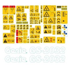 Aufkleber kit passt genie 2032 - kit, genie-2032