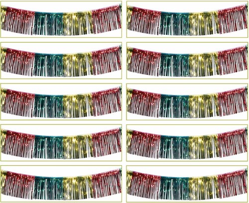 10x bunte fransen - 10x,
