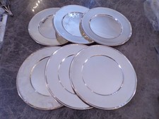 Fleuron Satz 6 Platzteller 30 cm versilbert schwere Qualität gebördelt TOP  !