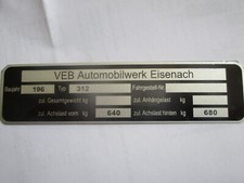 GDR VEB Eisenach Wartburg