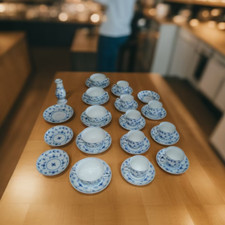 1a VILLEROY & BOCH HEINRICH RESIDENZ/AMALIENBURG (31) Konvolut Echt Kobalt