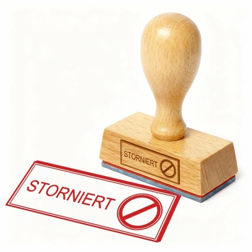 Bürostempel storniert - bürostempel,
