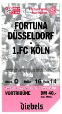 Ticket BL Fortuna Düsseldorf - 1. FC Köln 1996/97