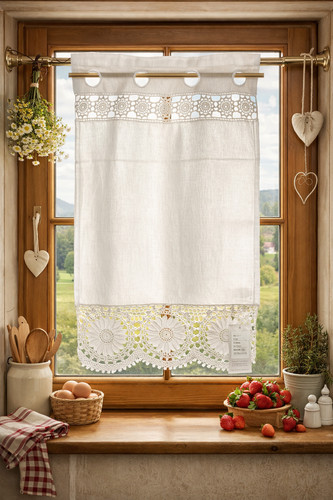 Fenstervorhang romantisch - fenstervorhang,