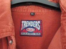 Trenders Herren Cordhemd rostfarben Holland Größe XL Retro for next men