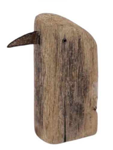 Vogel holz mit - mit, metallschnabel