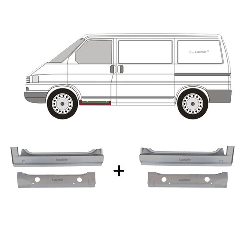 Reparaturblech schweller - 4x,