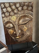 Buddha Bild Holz Geschnitzt