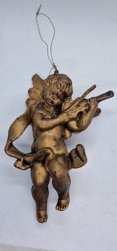 Vintage engel gold - 14cm, putto
